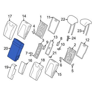 Mercedes-Benz OE - Rear Seat Armrest