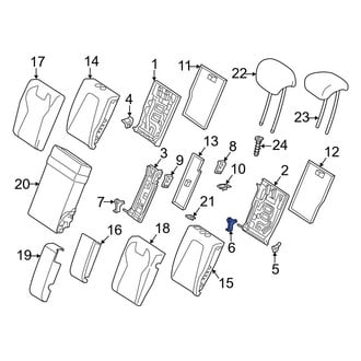 Mercedes-Benz OE - Center Seat Hinge Bracket