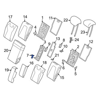 Mercedes-Benz OE - Rear Seat Hinge