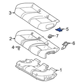 Mercedes-Benz OE - Rear Left Inner Child Restraint Anchor Plate