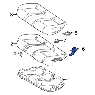 Mercedes-Benz OE - Rear Left Outer Child Restraint Anchor Plate