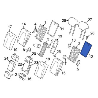 Mercedes-Benz OE - Rear Left Seat Back Panel