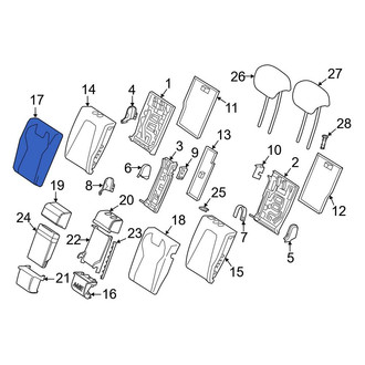 Mercedes-Benz OE - Rear Right Seat Back Cushion Cover