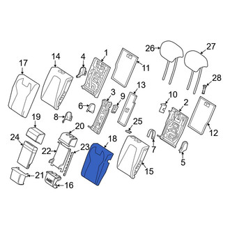 Mercedes-Benz OE - Rear Left Seat Back Cushion Cover