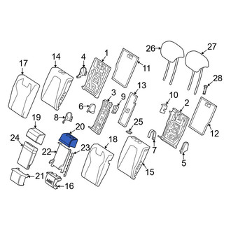 Mercedes-Benz OE - Rear Upper Center Seat Back Cushion