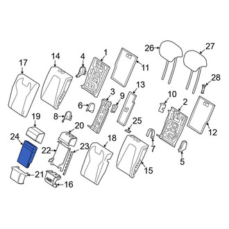 Mercedes-Benz OE - Center Seat Armrest