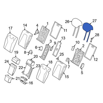 Mercedes-Benz OE - Rear Center Headrest