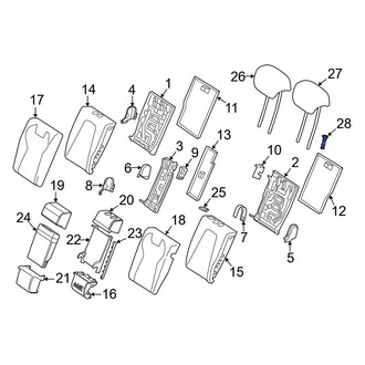 Mercedes-Benz OE - Center Headrest Guide