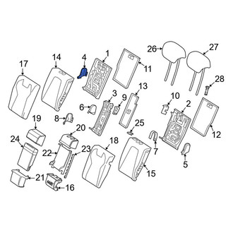 Mercedes-Benz OE - Rear Right Outer Seat Hinge Cover