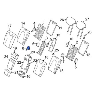 Mercedes-Benz OE - Rear Center Seat Hinge Cover