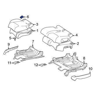 Mercedes-Benz OE - Rear Child Restraint Anchor Plate Bezel