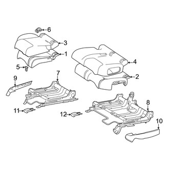 Mercedes-Benz OE - Seats & Tracks - Rear Seat Components (Adjustable Seat, Seat Cushion Components)