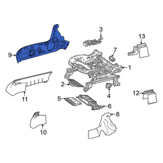 Mercedes-Benz OE - Front Right Inner Seat Trim Panel