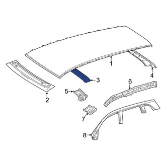 Mercedes-Benz OE - Front Roof Bow