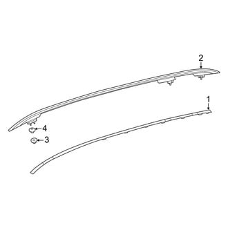 Mercedes-Benz OE - Roof - Exterior Trim (W/O Panoramic Roof)