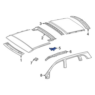 Mercedes-Benz OE - Left Roof Bow Bracket
