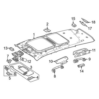 Mercedes-Benz OE - Roof - Interior Trim (With Panoramic Roof)