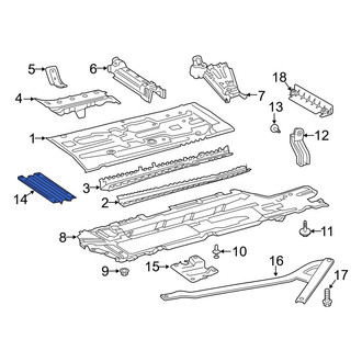 Mercedes-Benz OE - Rear Right Upper Floor Pan Reinforcement