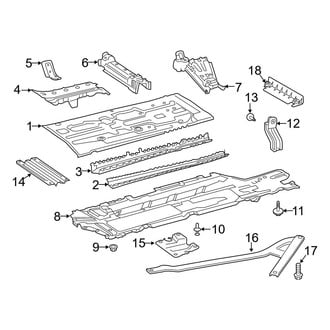 Mercedes-Benz OE - Pillars, Rocker & Floor - Floor & Rails