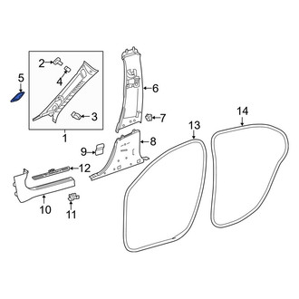 Mercedes-Benz OE - Front Left Speaker Cover