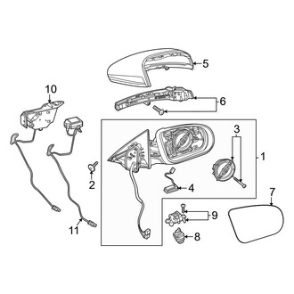 Mercedes-Benz OE - Front Door - Outside Mirrors