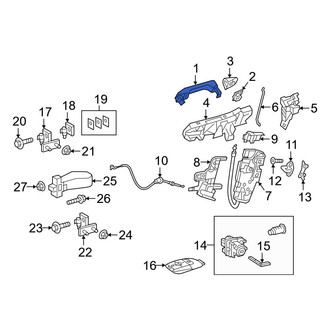 Mercedes-Benz OE - Front Left Outer Exterior Door Handle