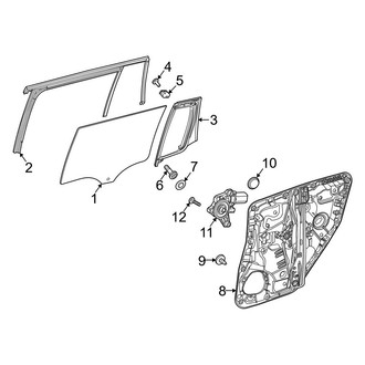 Mercedes-Benz OE - Rear Door - Glass & Hardware