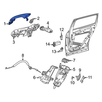 Mercedes-Benz OE - Front Left Outer Exterior Door Handle