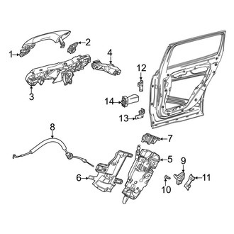 Mercedes-Benz OE - Rear Door - Lock & Hardware