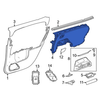 Mercedes-Benz OE - Front Left Door Armrest
