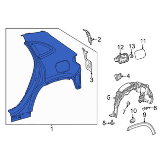 Mercedes-Benz OE - Rear Left Outer Quarter Panel