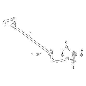 Mercedes-Benz OE - Rear Suspension - Stabilizer Bar & Components (FWD)