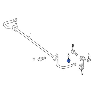 Mercedes-Benz OE - Rear Suspension Stabilizer Bar Link Nut