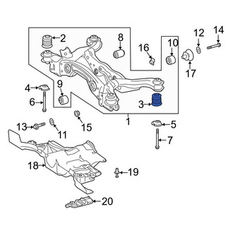 Mercedes-Benz OE - Rear Suspension Crossmember Insulator