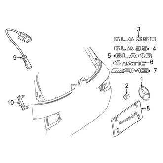 Mercedes-Benz OE - Lift Gate - Exterior Trim