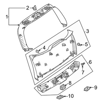 Mercedes-Benz OE - Lift Gate - Interior Trim
