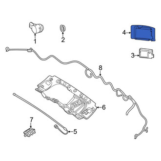 Mercedes-Benz OE - Left Blind Spot Detection System Warning Sensor Bracket