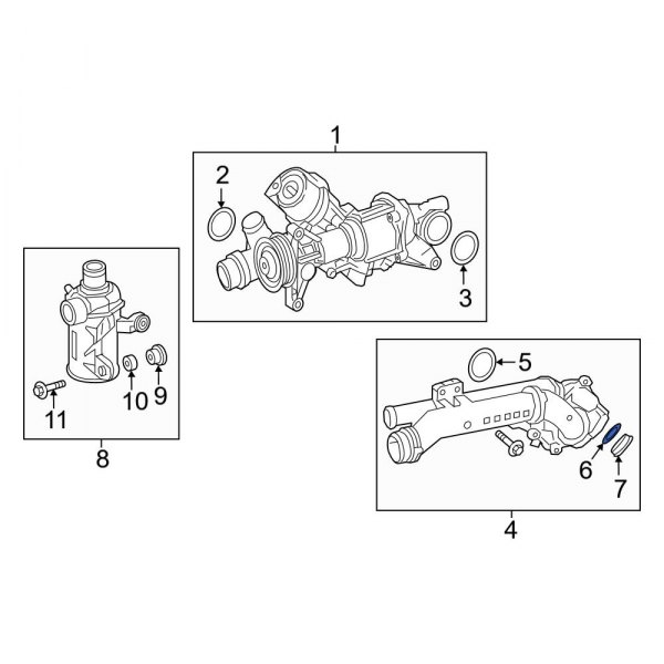 Engine Coolant Thermostat Housing O-Ring