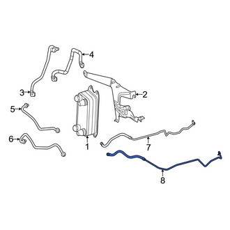 Mercedes-Benz OE - Automatic Transmission Oil Cooler Hose Assembly