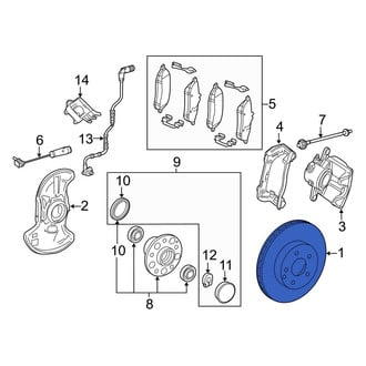 Mercedes-Benz OE - Rear Disc Brake Rotor