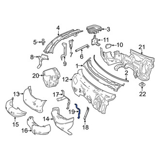 Mercedes-Benz OE - Center Cowl Bracket