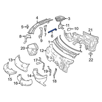 Mercedes-Benz OE - Cowl Cover Seal