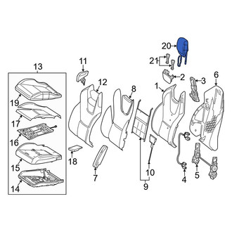 Mercedes-Benz OE - Front Left Headrest