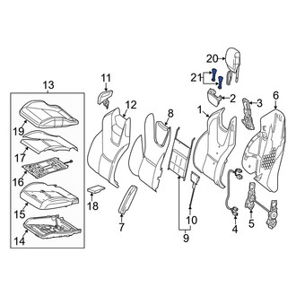Mercedes-Benz OE - Front Left Headrest Guide