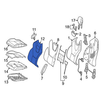Mercedes-Benz OE - Front Left Seat Back Cushion Cover