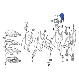 Mercedes-Benz OE - Front Left Headrest