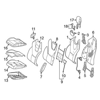 Mercedes-Benz OE - Seats & Tracks - Driver Seat Components