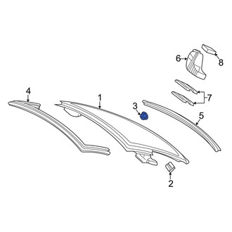 Mercedes-Benz OE - Back Glass Nut