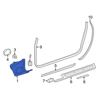 Mercedes-Benz OE - Front Right Kick Panel Trim