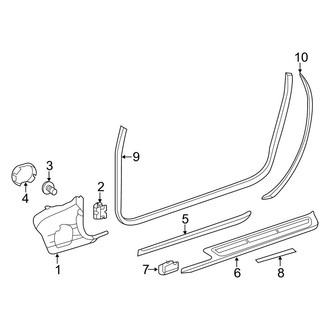 Mercedes-Benz OE - Pillars, Rocker & Floor - Interior Trim